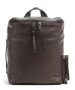 Hera Small Pebble S Rucksack genarbtes Leder dunkelbraun