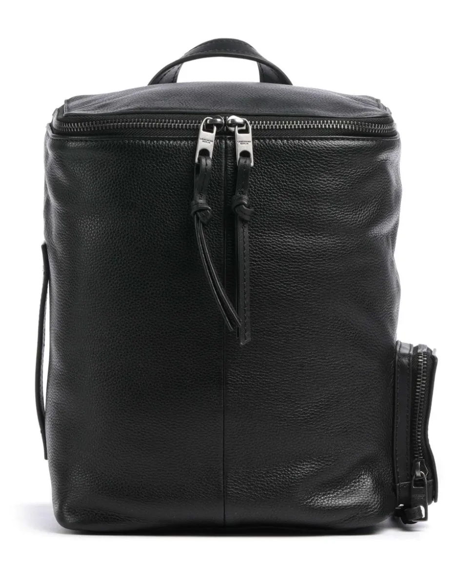 Hera Small Pebble S Rucksack genarbtes Leder schwarz