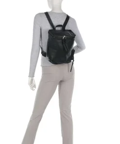 Hera Small Pebble S Rucksack genarbtes Leder schwarz