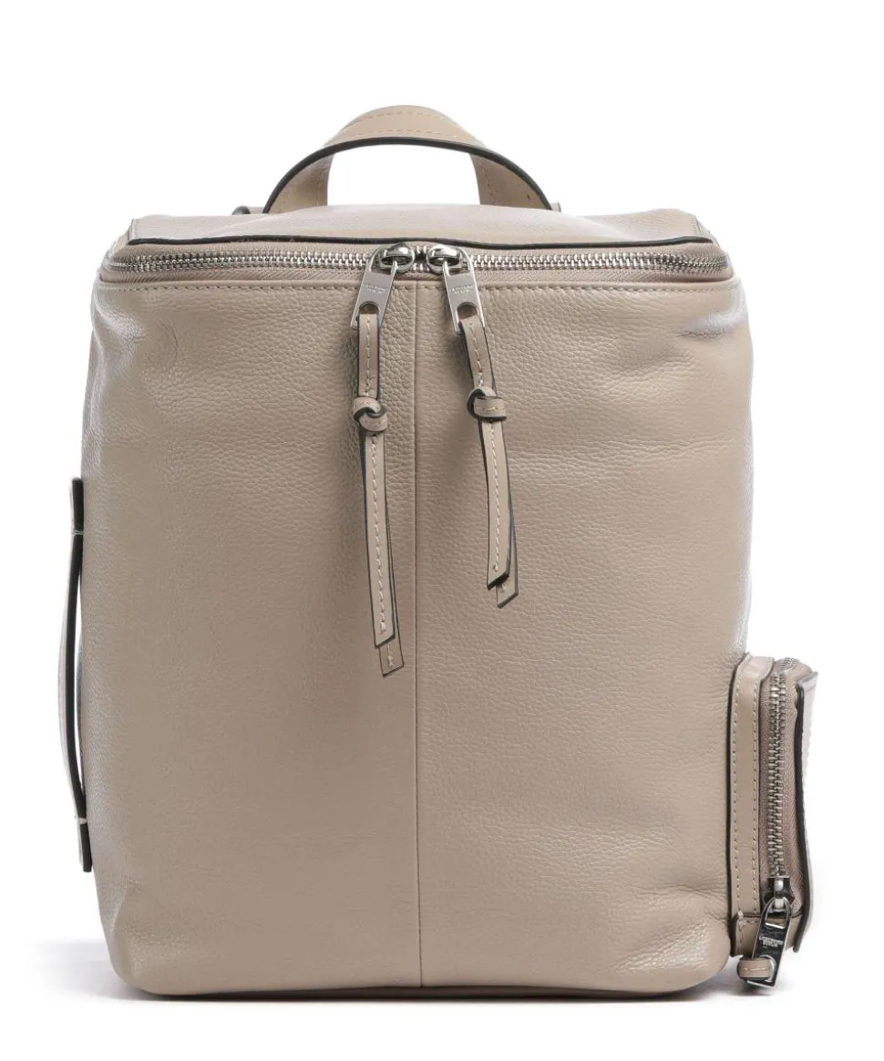 Hera Small Pebble S Rucksack genarbtes Leder beige