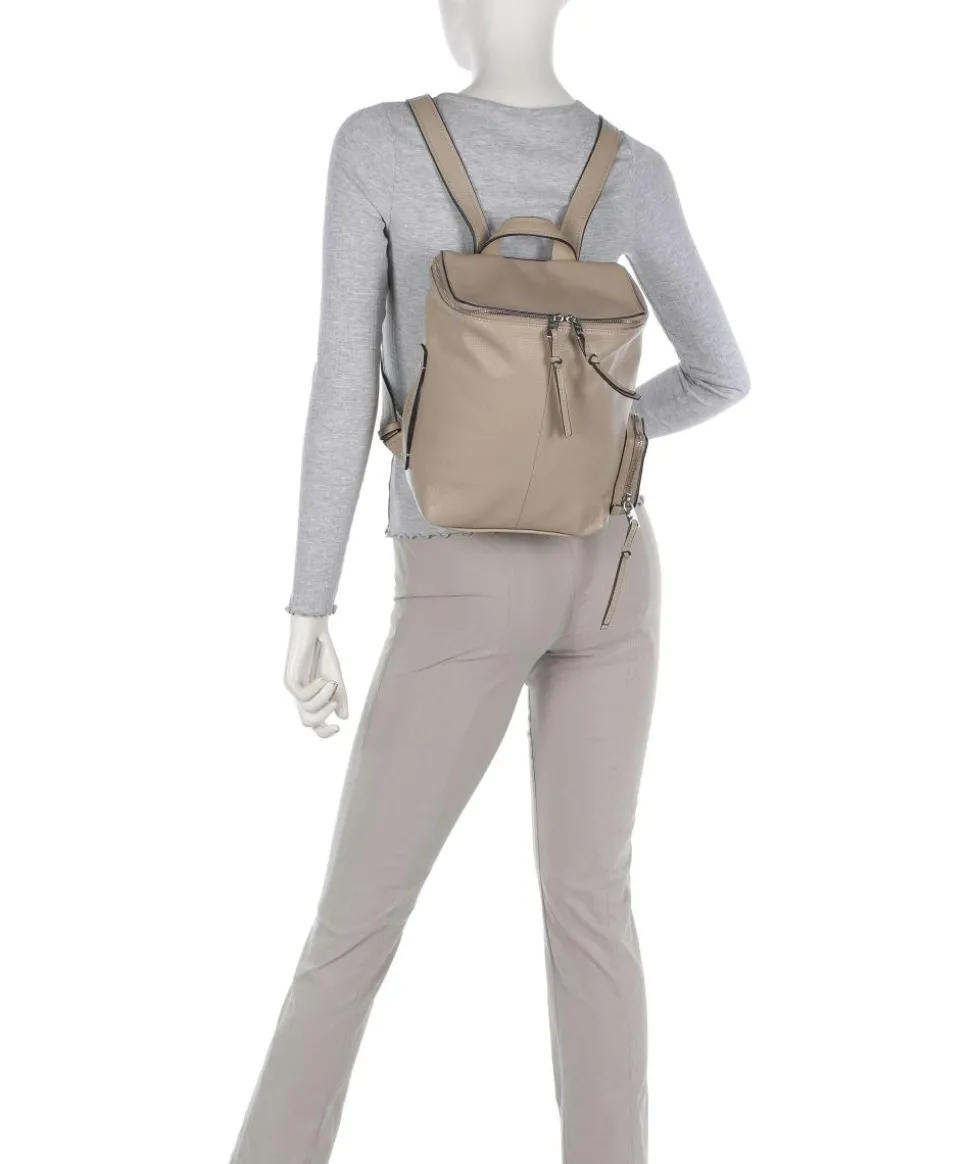 Hera Small Pebble S Rucksack genarbtes Leder beige