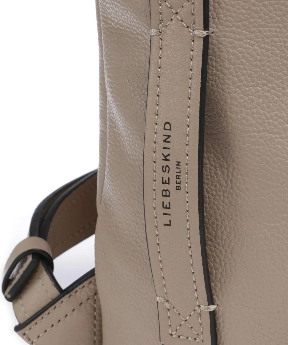 Hera Small Pebble S Rucksack genarbtes Leder beige