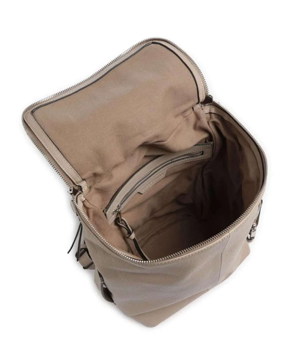 Hera Small Pebble S Rucksack genarbtes Leder beige