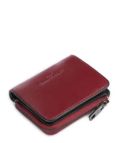 Hera Toni RFID Geldbörse fein genarbtes Rindsleder rot