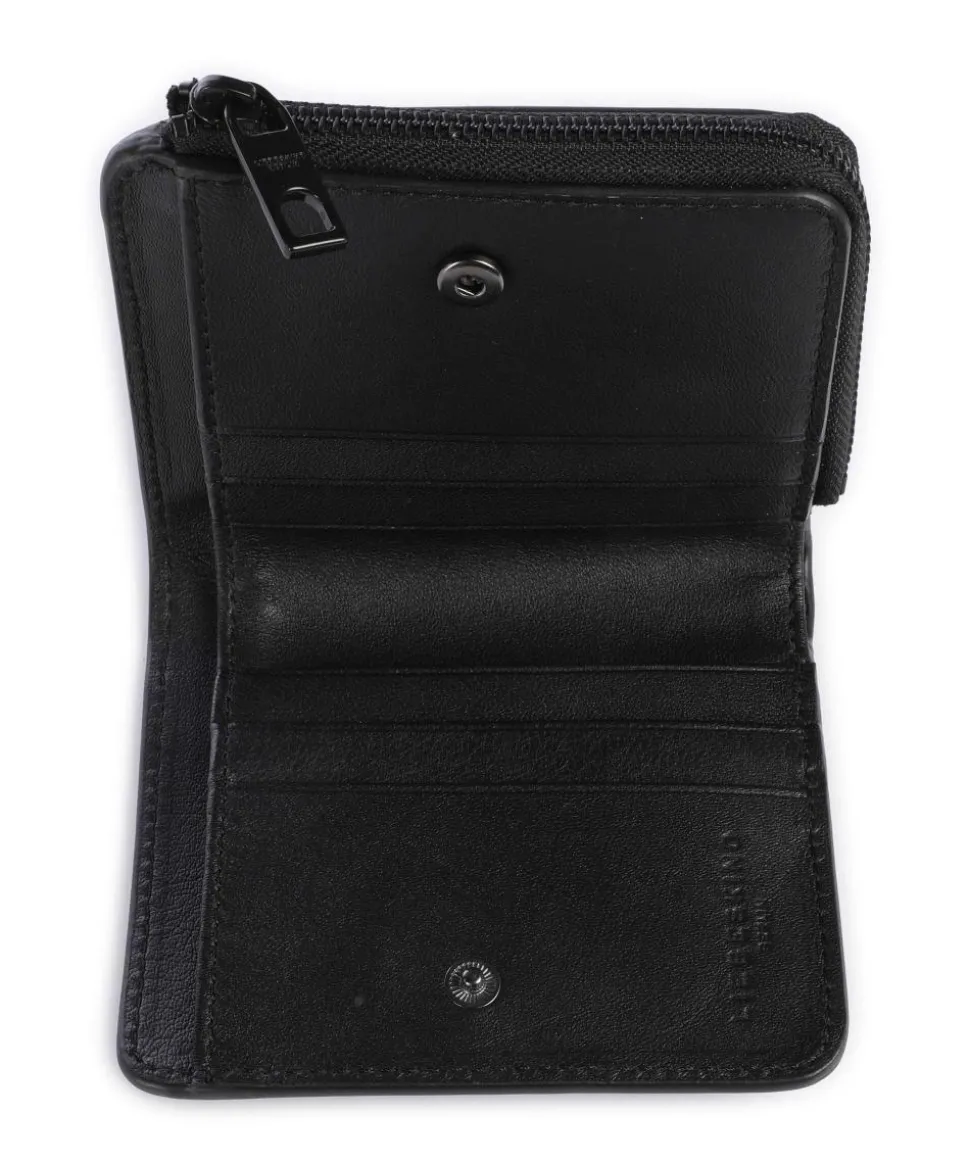 Hera Toni RFID Geldbörse fein genarbtes Rindsleder schwarz