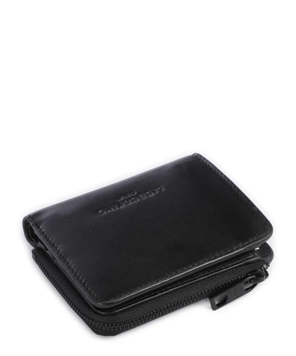 Hera Toni RFID Geldbörse fein genarbtes Rindsleder schwarz