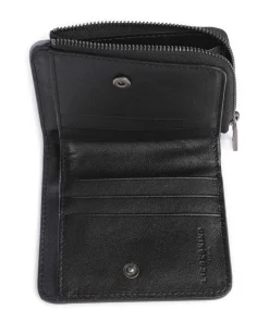 Hera Toni Small Pebble Geldbörse genarbtes Leder schwarz