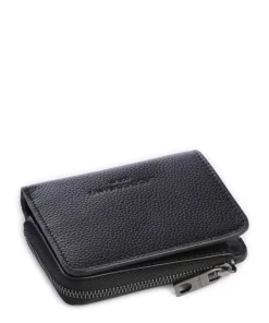 Hera Toni Small Pebble Geldbörse genarbtes Leder schwarz