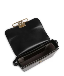 Hera Umhängetasche glattes Rindsleder schwarz