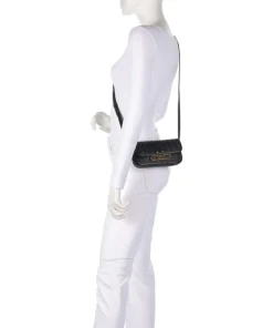 Hera Umhängetasche Lederimitat schwarz