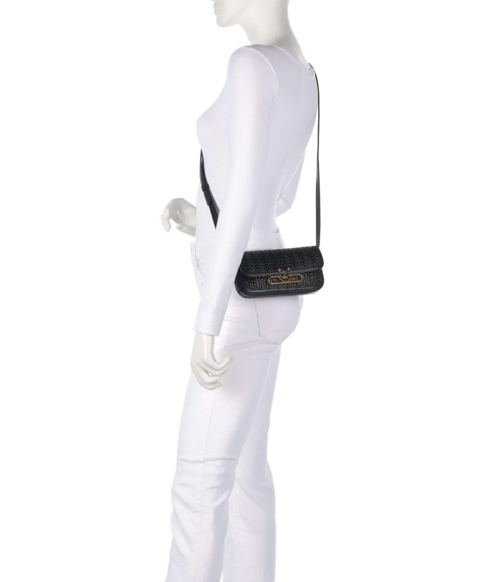 Hera Umhängetasche Lederimitat schwarz