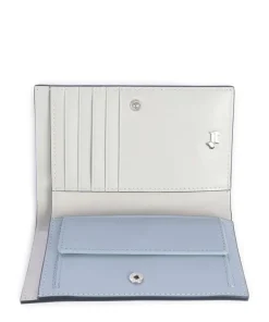 Heritage Border Geldbörse fein genarbtes Rindsleder hellblau