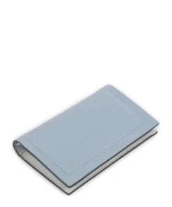 Heritage Border Geldbörse fein genarbtes Rindsleder hellblau