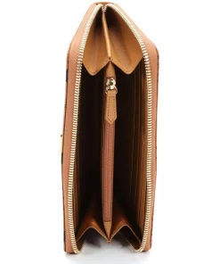 Heritage Line Geldbörse Lederimitat cognac