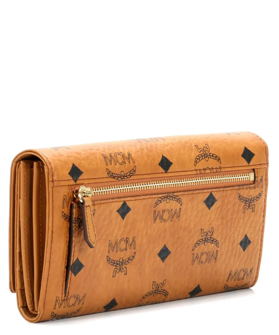 Heritage Line Geldbörse Lederimitat cognac