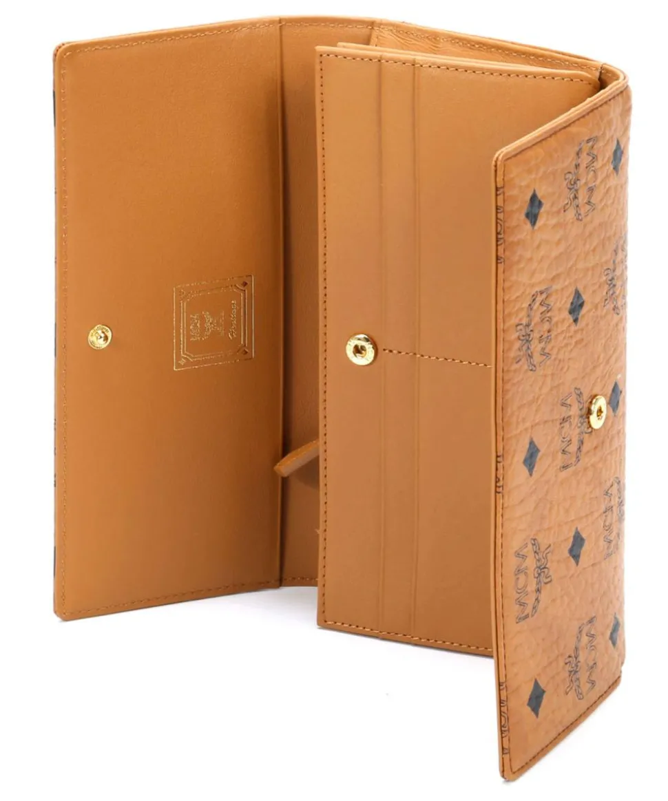 Heritage Line Geldbörse Lederimitat cognac