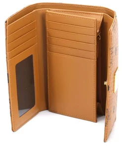 Heritage Line Geldbörse Lederimitat cognac