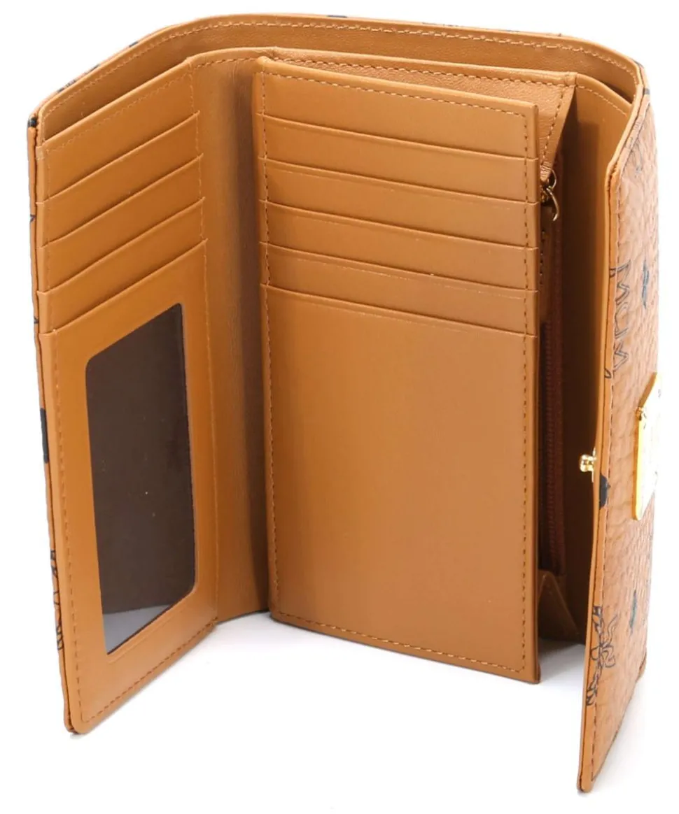 Heritage Line Geldbörse Lederimitat cognac