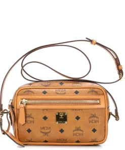 Heritage Line Schultertasche Lederimitat cognac