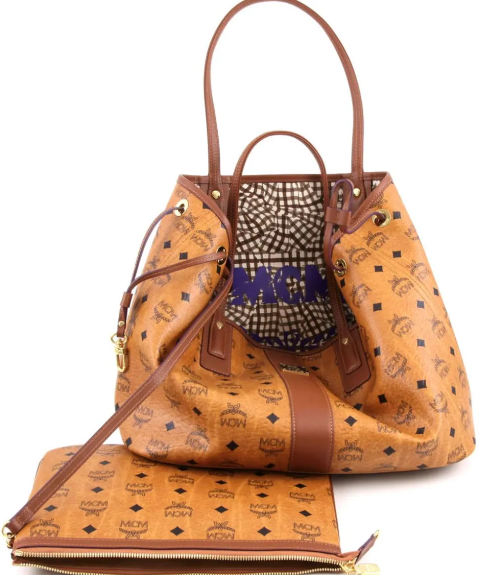 Heritage Line Shopper Lederimitat cognac