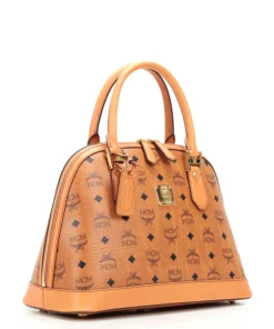 Heritage M Handtasche Leder cognac