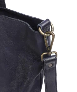 Herzweg 1 Shopper genarbtes Leder navy
