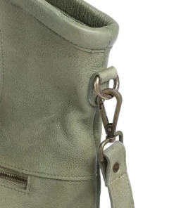 Herzweg 6 Shopper genarbtes Leder grün