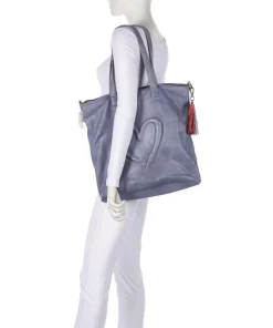 Herzweg 1 Shopper genarbtes Leder lavendel