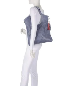 Herzweg 6 Shopper genarbtes Leder lavendel