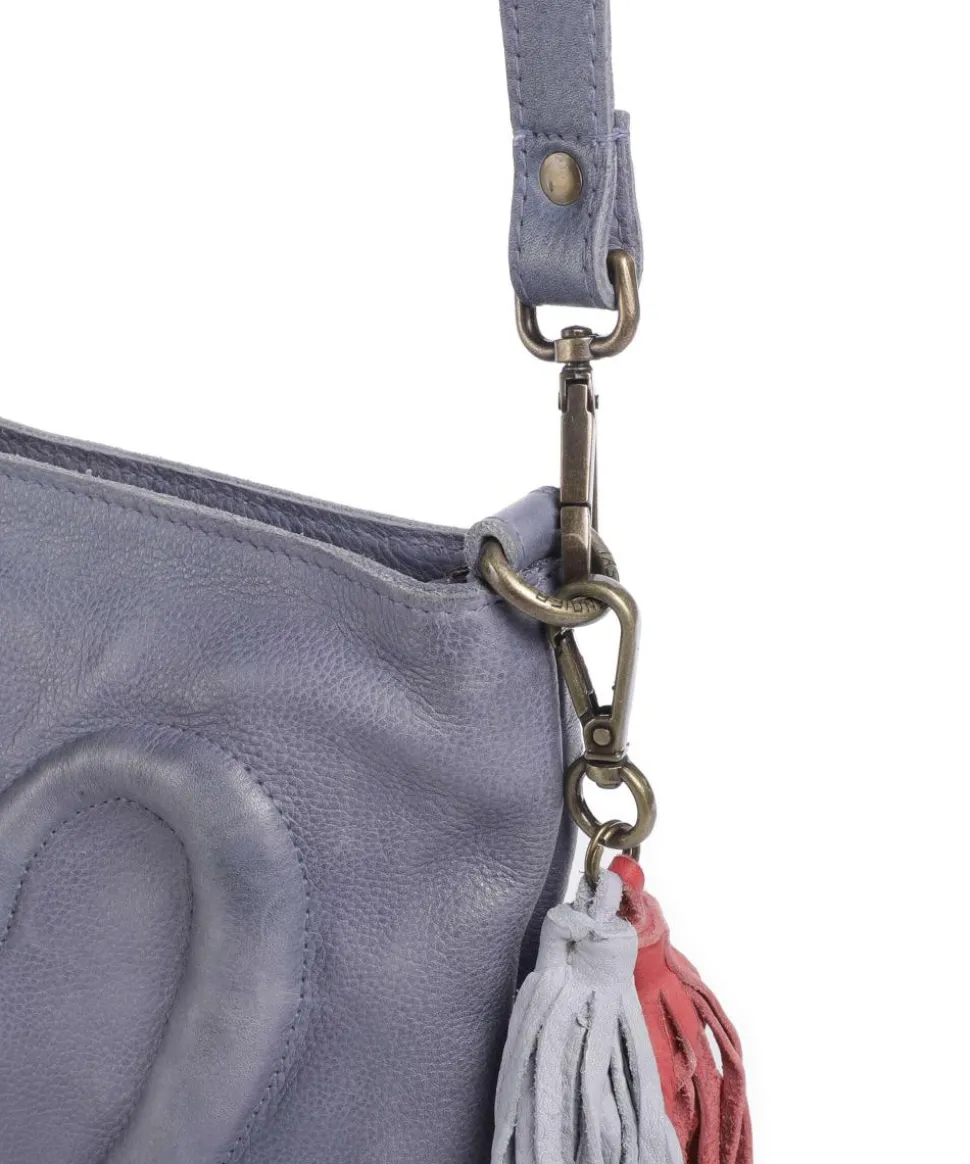 Herzweg 4 Umhängetasche genarbtes Leder lavendel