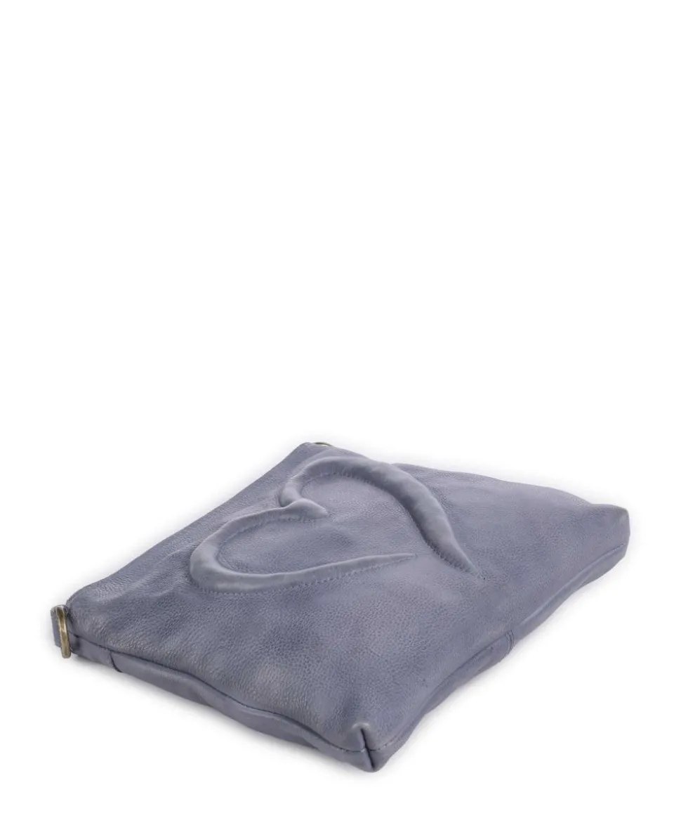 Herzweg 4 Umhängetasche genarbtes Leder lavendel