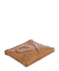 Herzweg 4 Umhängetasche genarbtes Leder braun