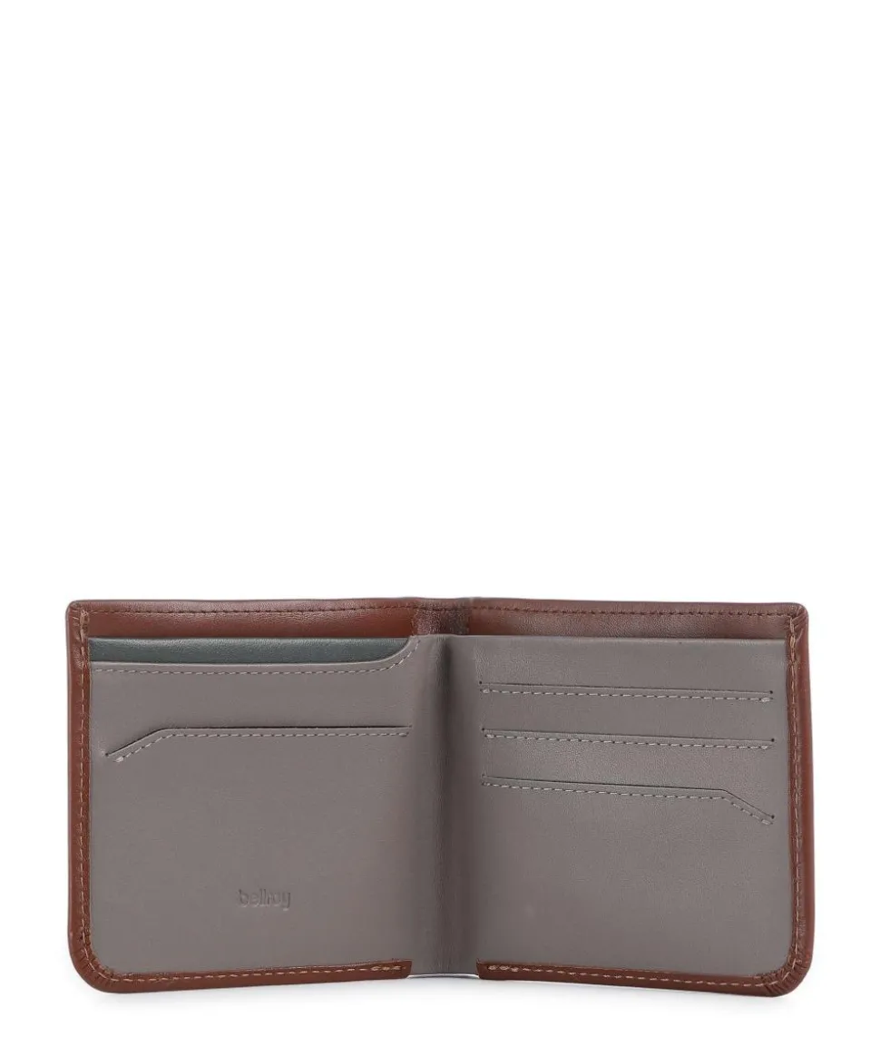 Hide & Seek RFID Geldbörse fein genarbtes Leder braun