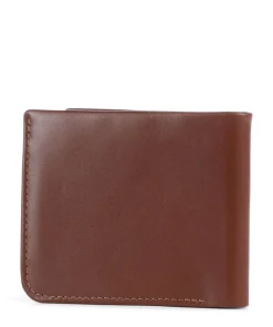 Hide & Seek RFID Geldbörse fein genarbtes Leder braun