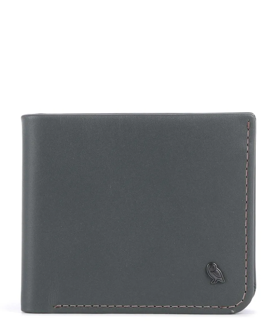 Hide & Seek RFID Geldbörse fein genarbtes Leder graugrün