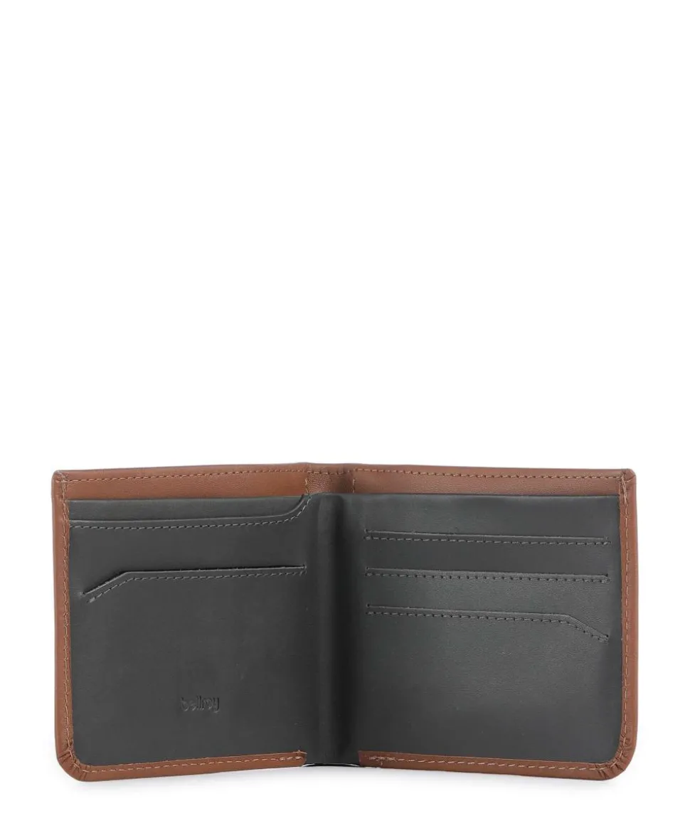 Hide & Seek RFID Geldbörse fein genarbtes Leder karamellbraun