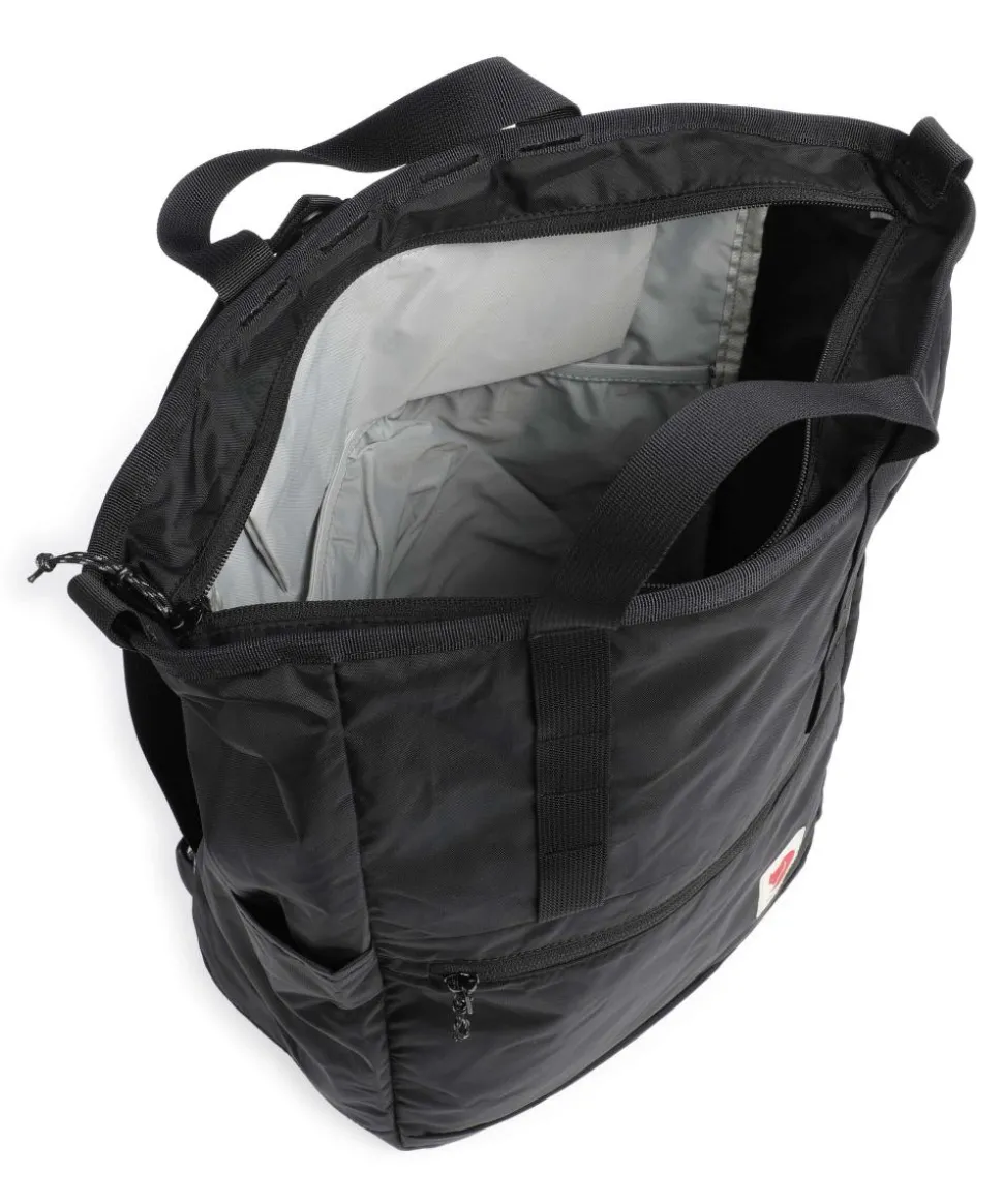 High Coast Rucksack-Tasche 15″ recyceltes Nylon schwarz