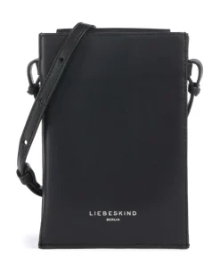 Hilla Handytasche Schafsleder schwarz