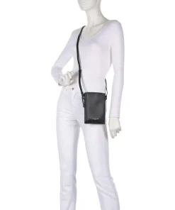 Hilla Handytasche Schafsleder schwarz