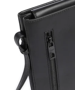 Hilla Handytasche Schafsleder schwarz