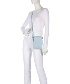 Hilla Handytasche Schafsleder hellblau