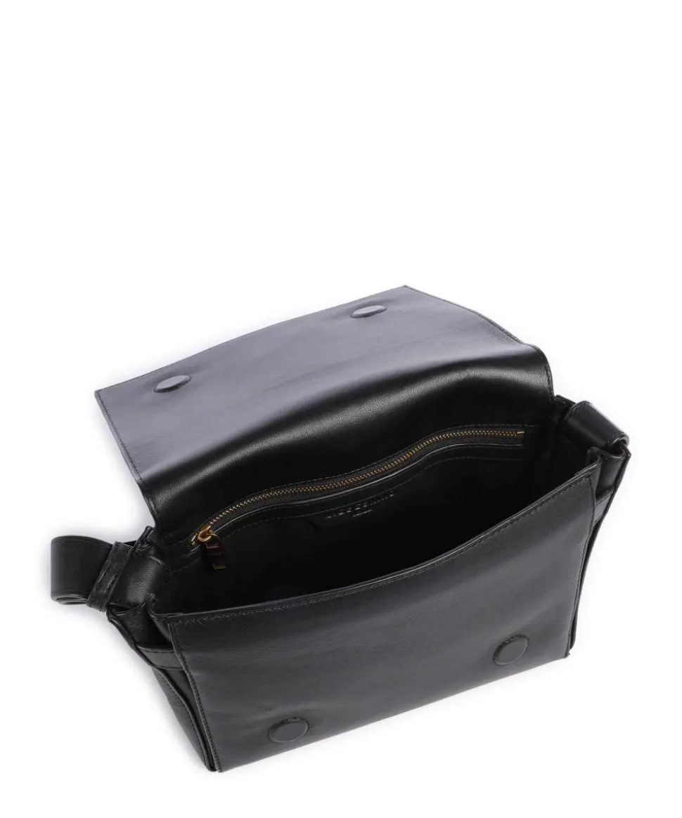 Hilla Kodiaq Sheep S Umhängetasche Lammleder schwarz