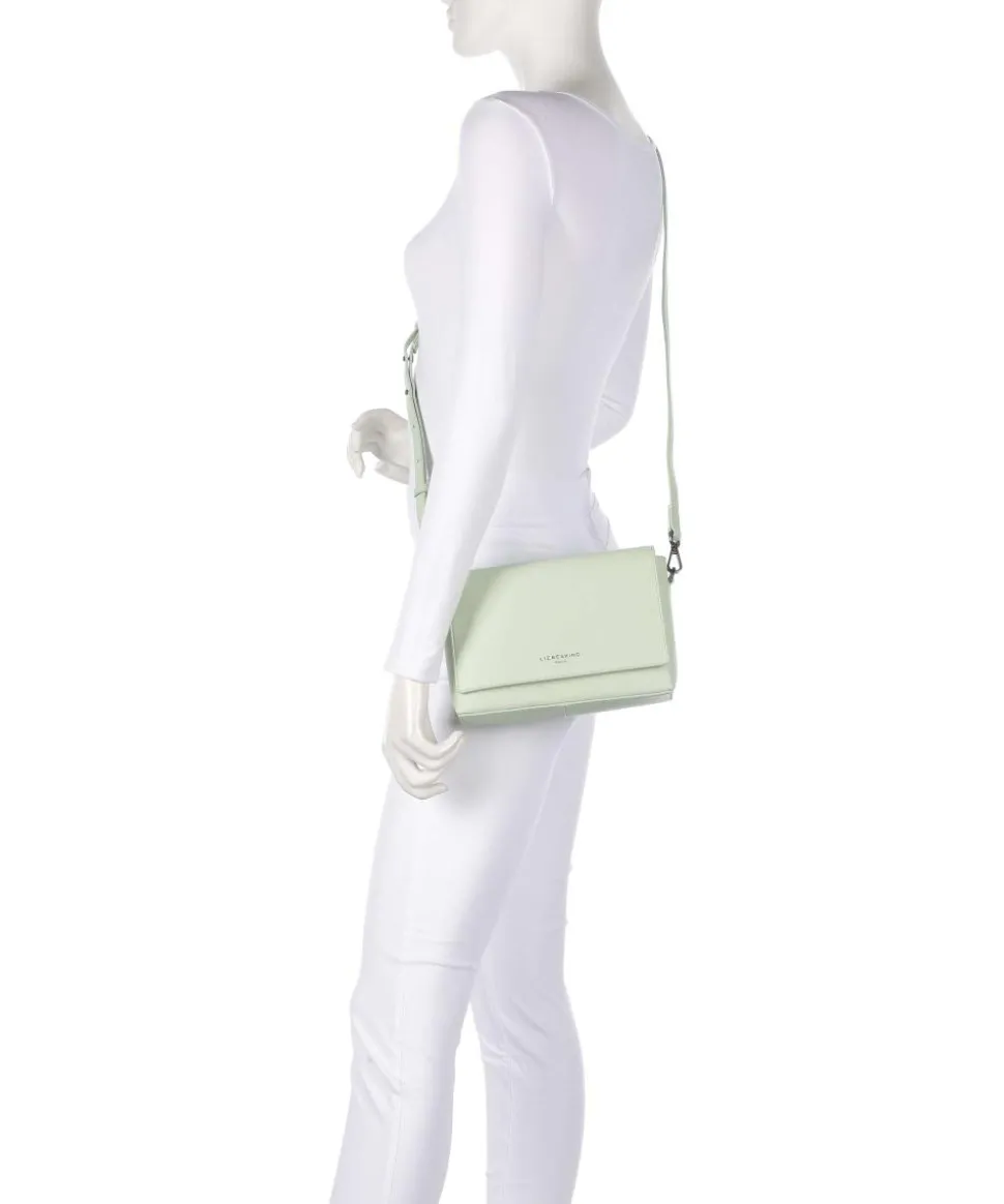 Hilla M Umhängetasche fein genarbtes Leder mintgrün