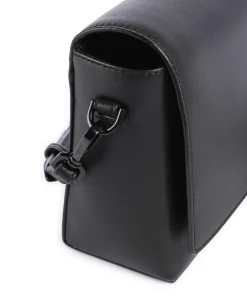 Hilla M Umhängetasche fein genarbtes Leder schwarz