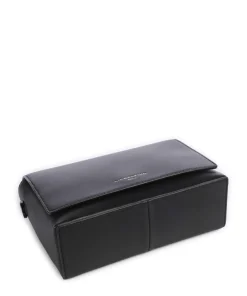 Hilla M Umhängetasche fein genarbtes Leder schwarz