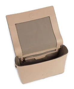 Hilla M Umhängetasche fein genarbtes Leder beige