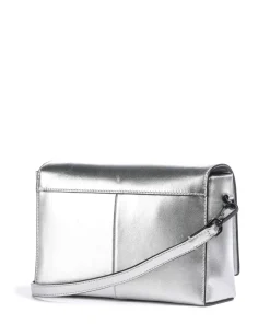 Hilla M Umhängetasche Schafsleder silber