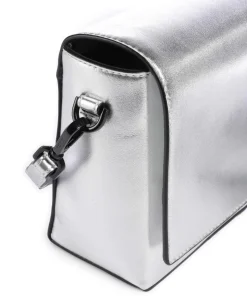 Hilla M Umhängetasche Schafsleder silber