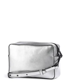 Hilla S Umhängetasche Schafsleder silber