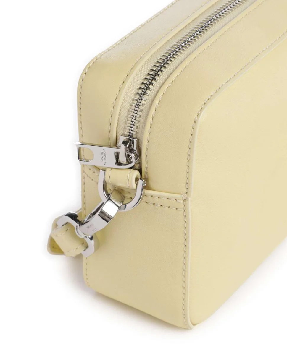 Hilla S Umhängetasche Schafsleder vanillegelb